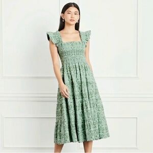 EUC Hill House Ellie Green Jacquard size S